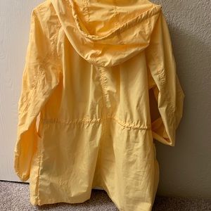 Yellow rain jacket